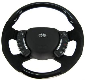 Range Rover 2010 Heated Steering Wheel - Black Piano - Sport Grip - Alcantara Preview